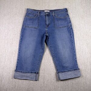 Levi's Jeans Women Size 12 515 Denim Capri Stretch Rolled Cuffed Summer Party